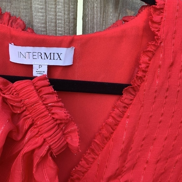 Intermix ‘Gianna’ maxi dress, red with gold thread, size P (small) - Picture 7 of 10